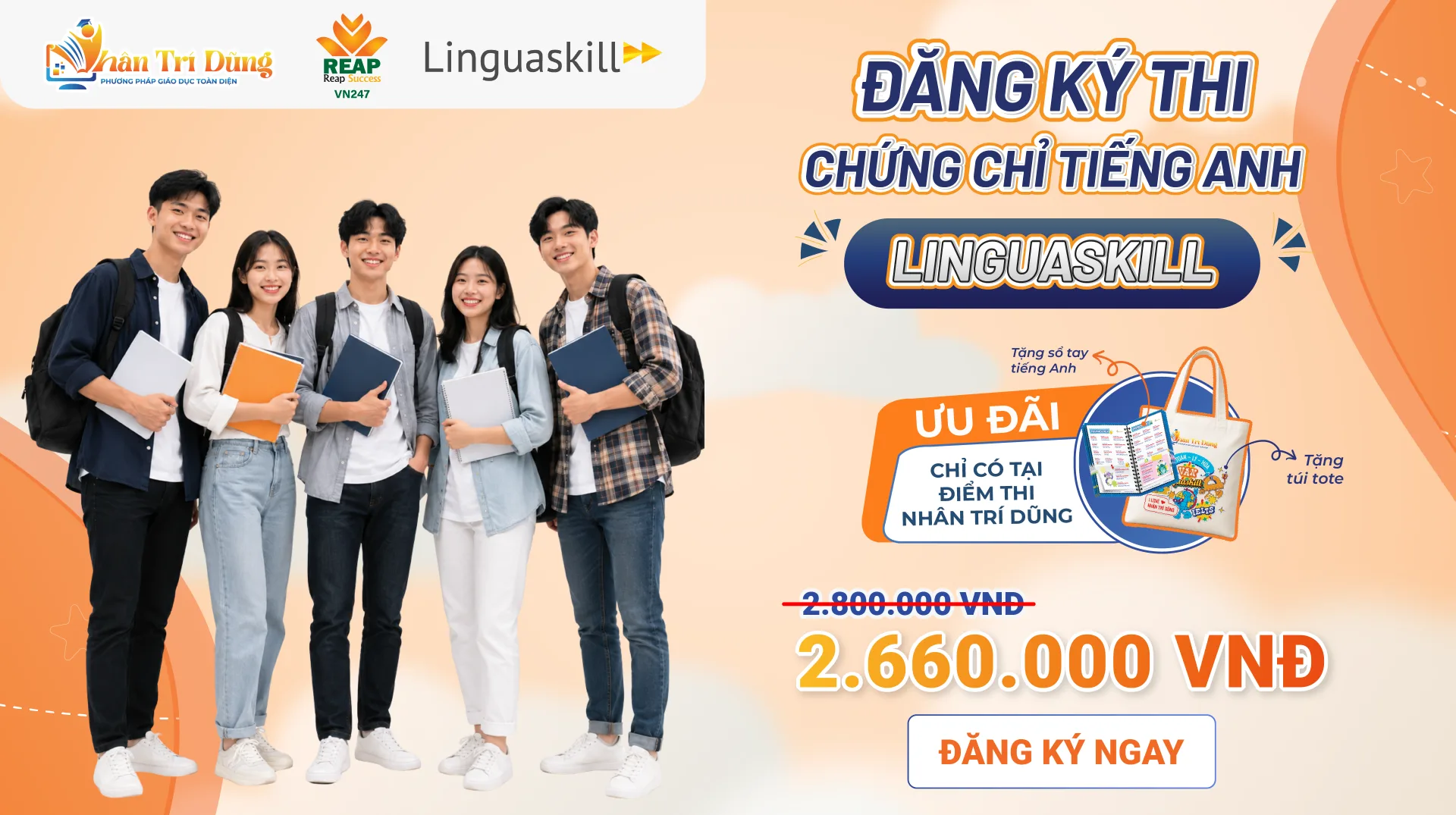 Banner trang chủ Linguaskill